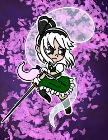 Youmu Konpaku (Touhou Project Fanart)